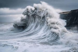 Houle cyclonique : vagues géantes de 5m déferlent sur les Landes
