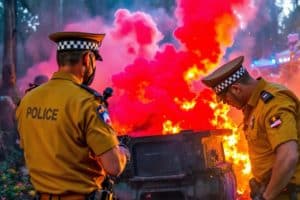Rave party illégale en Dordogne : gendarmes saisissent le matériel